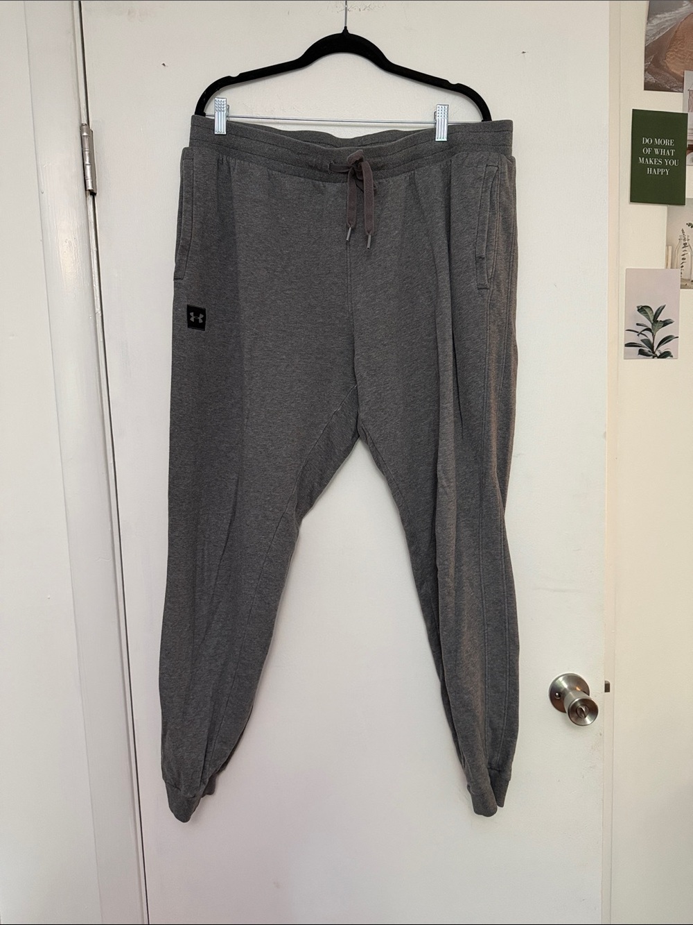 Under Armour Men's Charcoal Gray Athletic Jogger Sweatpants